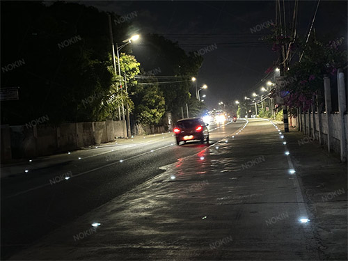 Solar road stud project in Philippines